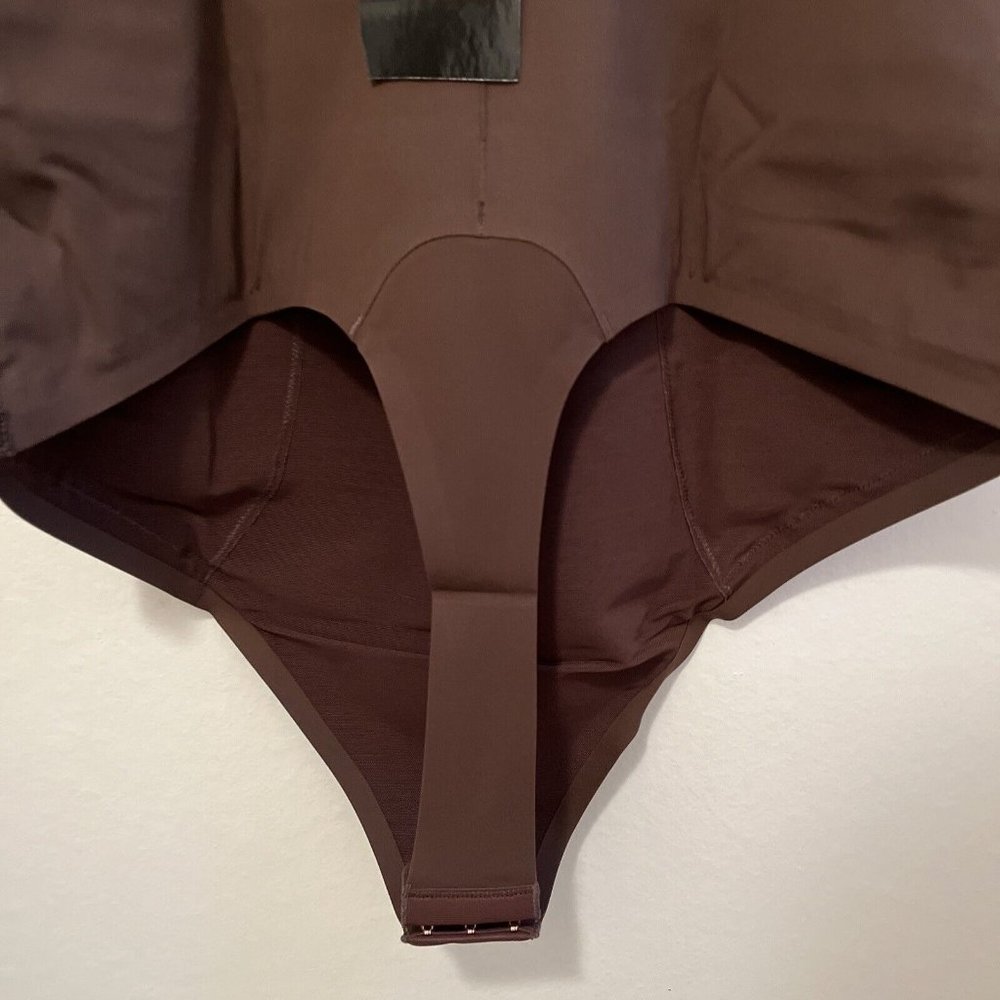 PINSY Spaghetti Strap Scoop Shapesuit Chocolate Brown XL Thong New in Package - Picture 8 of 11